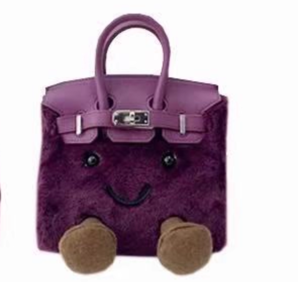 Fluff BikinCat Handmade Bag In Genuine Leather Size S