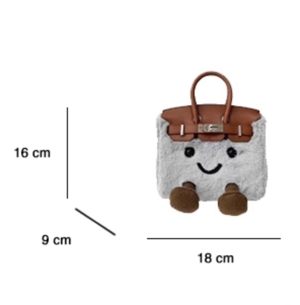 Fluff BikinCat Handmade Bag In Genuine Leather Size S