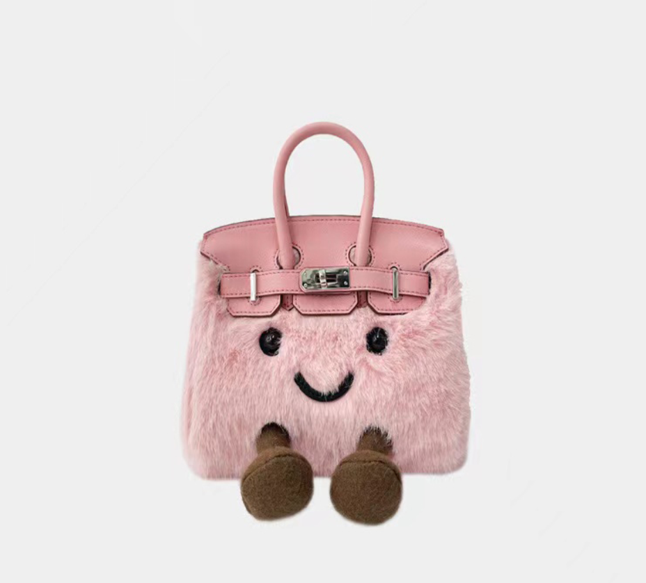 Fluff BikinCat Handmade Bag In Genuine Leather Size S