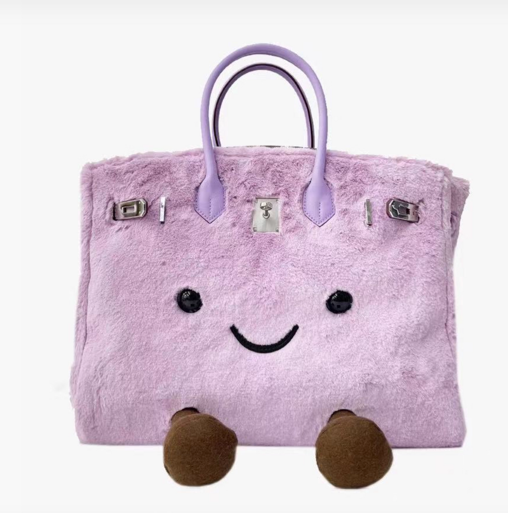 Fluff BikinCat Handmade Bag In Genuine Leather Size M