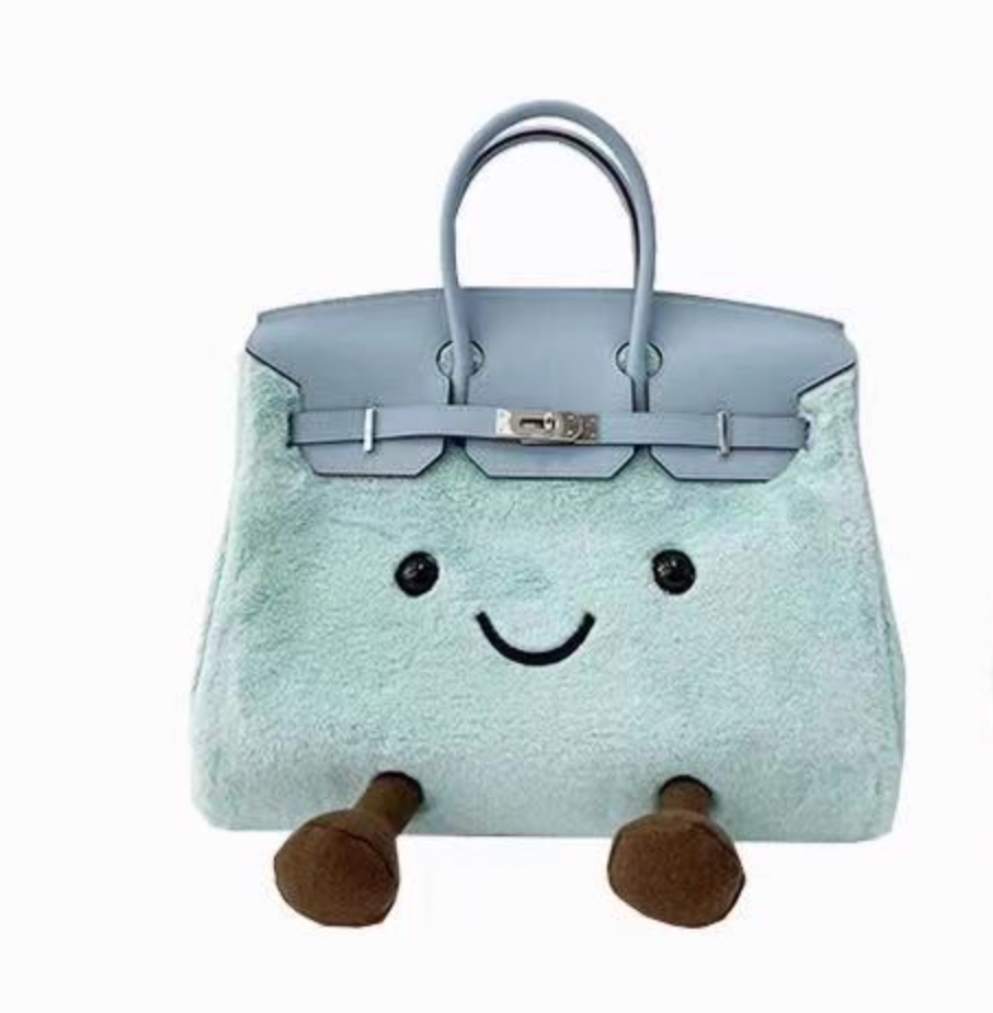 Fluff BikinCat Handmade Bag In Genuine Leather Size M