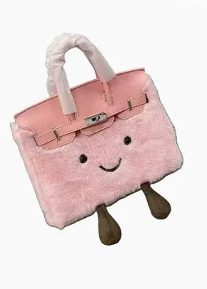 Fluff BikinCat Handmade Bag In Genuine Leather Size M