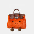 Fluff BikinCat Handmade Bag In Genuine Leather Size L