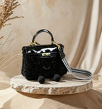 Fluff KelyCat Handmade Bag In Genuine Leather Size S