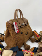 Autumn Leaf BikinCat Handmade Bag In Genuine Leather Size M