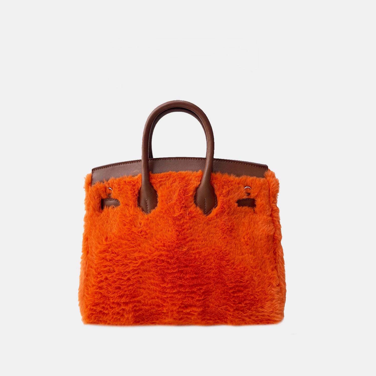 Fluff BikinCat Handmade Bag In Genuine Leather Size L