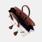 Fluff BikinCat Handmade Bag In Genuine Leather Size M