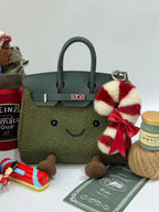 Christmas BikinCat Handmade Bag In Genuine Leather Size M