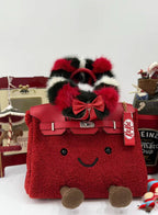 Christmas BikinCat Handmade Bag In Genuine Leather Size M