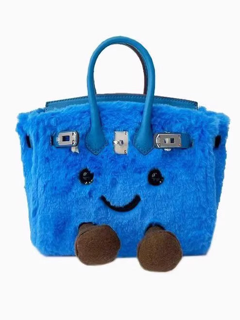 Fluff BikinCat Handmade Bag In Genuine Leather Size S