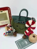 Christmas BikinCat Handmade Bag In Genuine Leather Size M